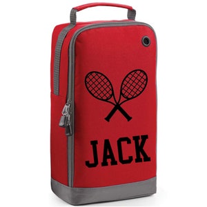 Sac à chaussures de tennis personnalisé avec nom et design | Sac à chaussures cadeau pour enfant (lui ou elle) | Kit de gymnastique Tennis Design Trainers | Sac de tennis personnalisé