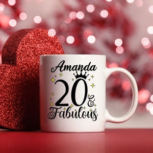 20th Birthday Mug, 20th Birthday Gifts for Women, Happy 20th Birthday  Decorations, Turning 20, Twenty Sassy and A Bit Smart Assy Tea Cup 