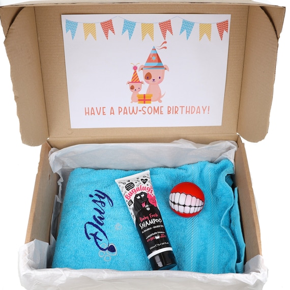 Personalised dog hamper hotsell