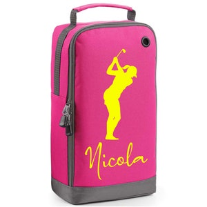 Sac à chaussures de golf personnalisé avec nom ou initiales | Sac à chaussures de golf personnalisé | Cadeau de golfeur personnalisé pour lui | Choisissez le design du sac de golf