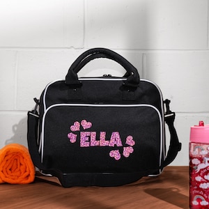Personalisierte Mädchentasche mit Namen | Kids Kindergartentasche | Tanzen Schwimmen Gymnastik | Tanz Ballett Tasche | Sporttasche | ALLE Farben