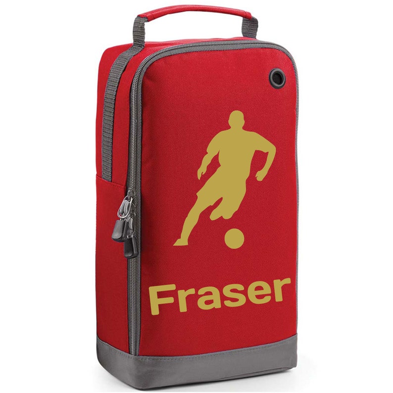 Personalised Football Boot Bag with Name & Design Football Bag Gift for Kids Him or Her Football Boot Gym Kit Custom Football Boot Bag Footballer