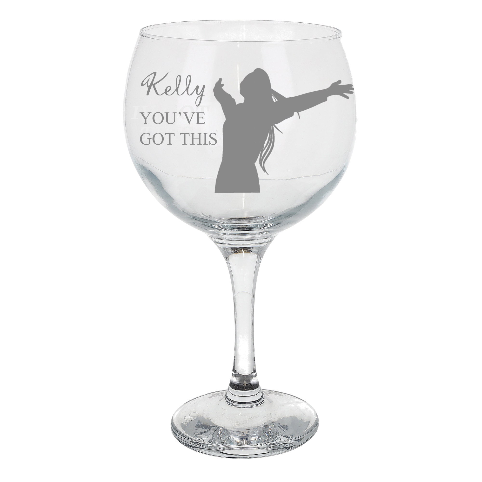 Engraved Personalised Gin Glass You've Got This Quote Good Etsy