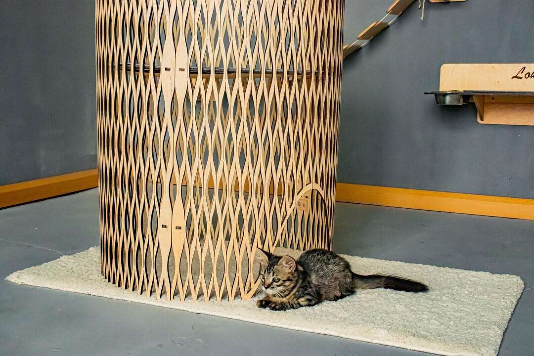 Plywood Cat House, Handmade Cat House, Cat Cat Stand Etsy