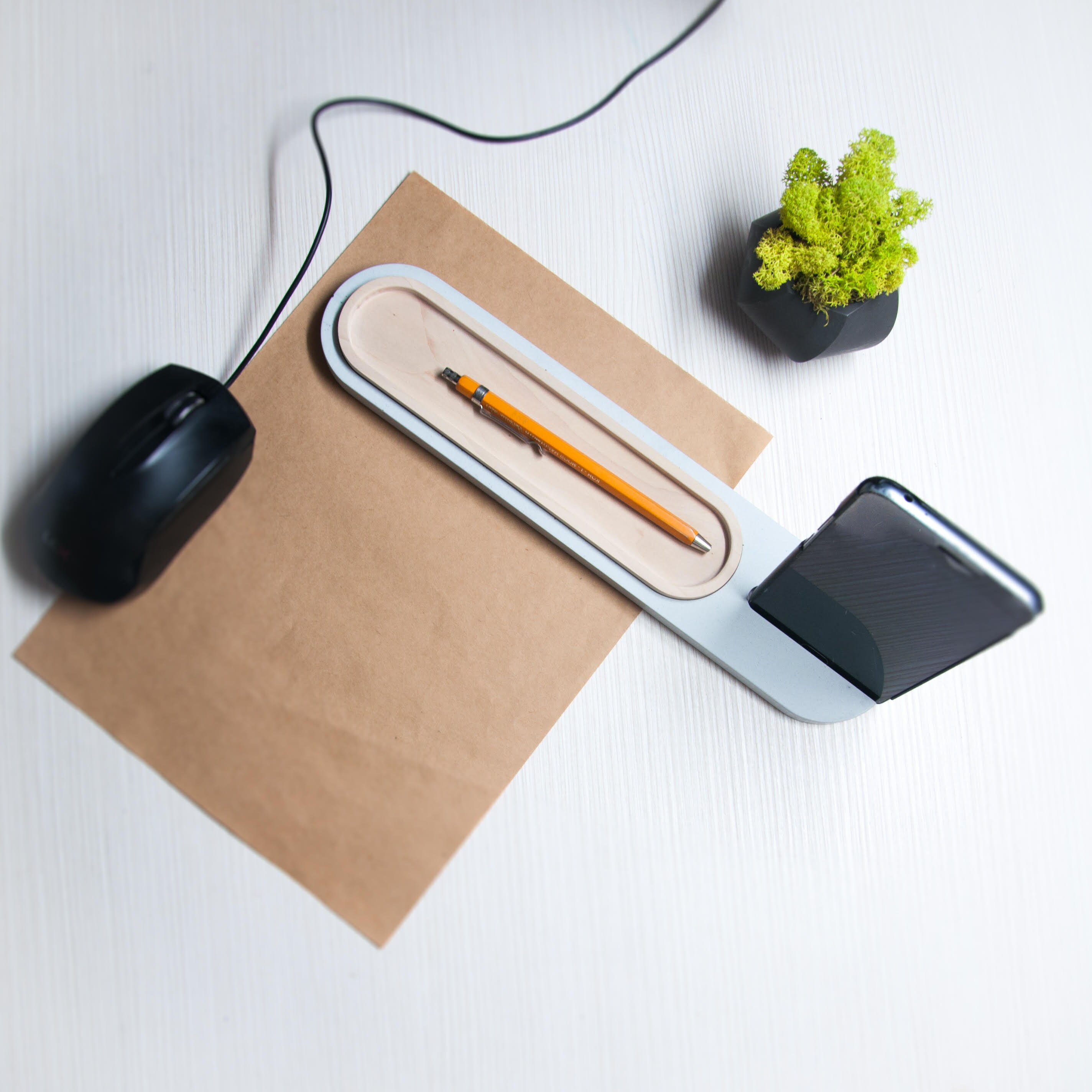 Phone stand holder for desk Small desk decor Office gift Cute Etsy