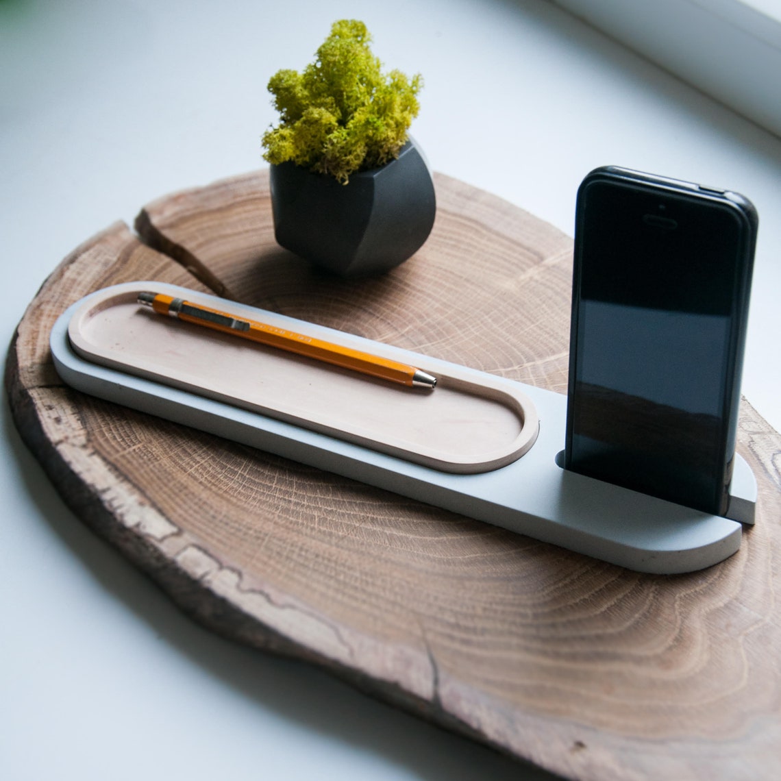 Phone stand holder for desk Small desk decor Office gift Cute Etsy