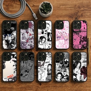 Funda para teléfono estilo punk japonés con diseño de tatuaje de loto para iPhone 18 Duo, iPhone 18 Pro, Pro Max, Samsung Galaxy y funda resistente MagSafe.