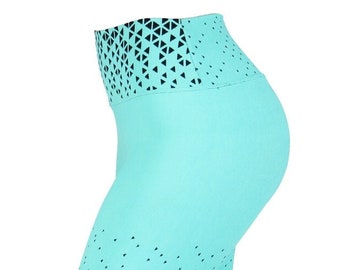 Ankle Diamonds Brazilian Leggings Green