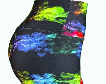 Yoga Pants Zumba Push Up Brazilian Leggings Black Neon