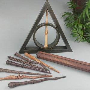 Magic wands, deathly hallows version, custom wands, home decor, handcrafted props