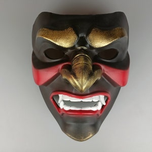 Embrace the Oni: Unleash Your Demonic Charm with our Japanese Mask Cosplay Halloween