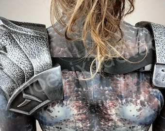 Epaulière de prédateur : coussinets pour déguisements de cosplay peints à la main