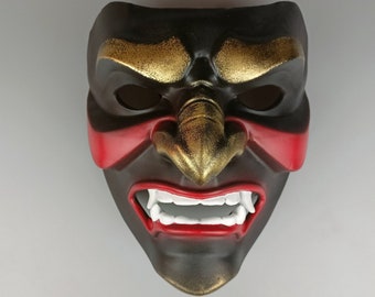 Embrace the Oni: Unleash Your Demonic Charm with our Japanese Mask Cosplay Halloween