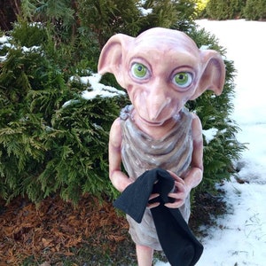 Huge Dobby 10'/20'/full size 3 and a half feet 1.06 m House ELf Figure unique gift image 1