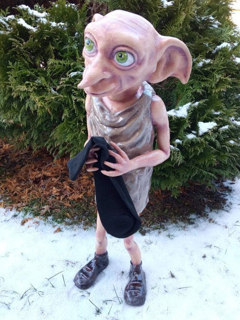 Huge Dobby 10'/20'/full size 3 and a half feet 1.06 m House ELf Figure unique gift image 4