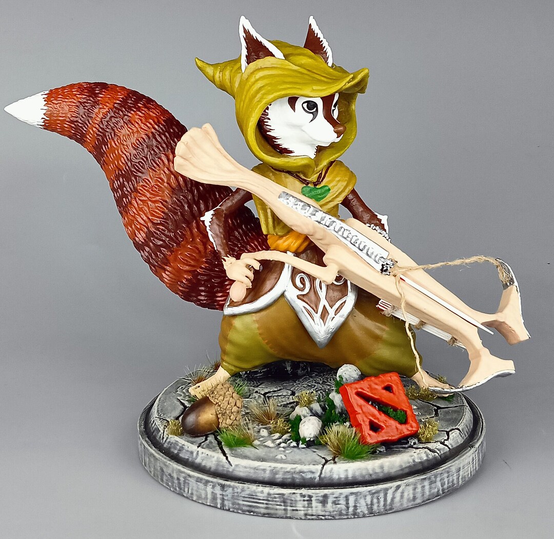 Hoodwink Dota 2 Figurine: Hand-painted Gaming Statue - Etsy Israel