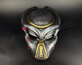 Masque fugitif prédateur – Présentoir mural décoratif | Casque de collection de science-fiction | Accessoire inspiré du film