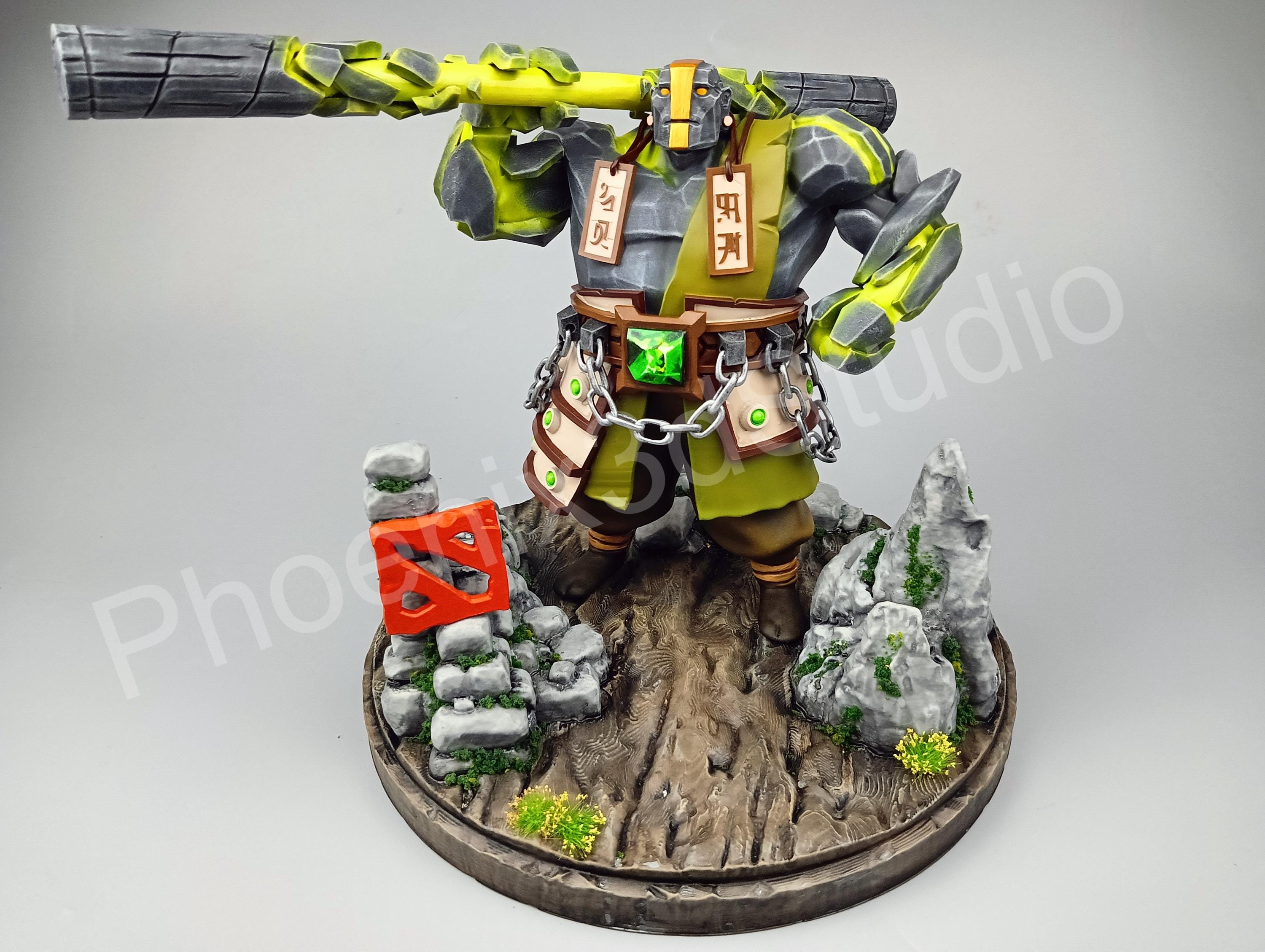Earth Spirit Diorama Figure – Dota 2 Collectible, 10 Inches Tall