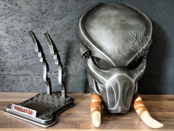 トラッカー プレデター マスク 牙付き SF ホラー風 コレクターアイテム
