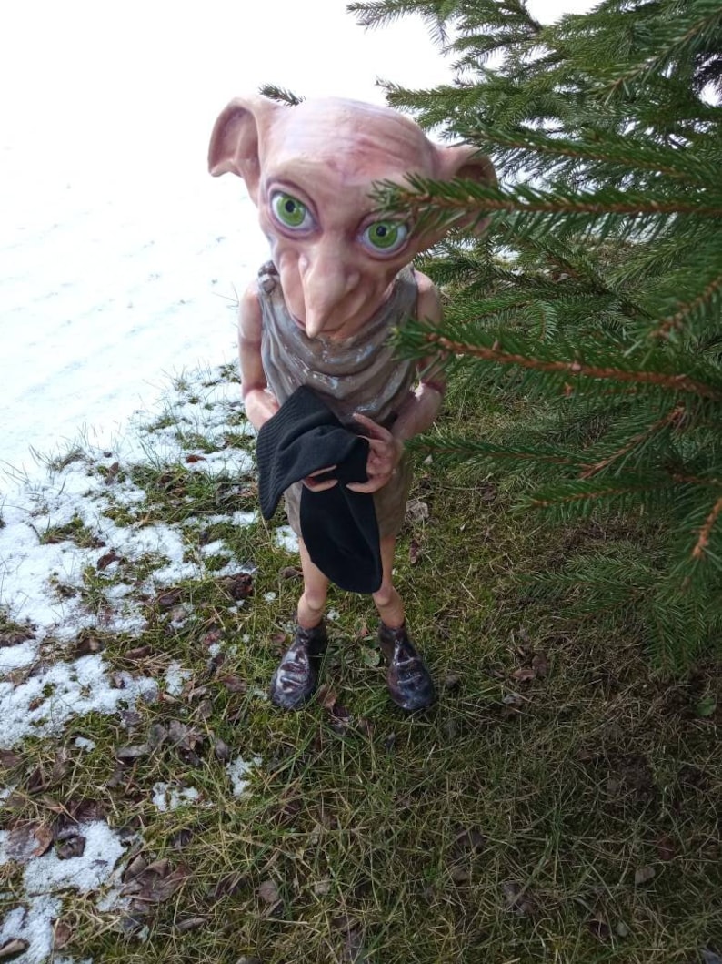 Huge Dobby 10'/20'/full size 3 and a half feet 1.06 m House ELf Figure unique gift image 8