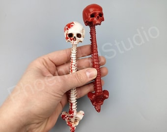 Predator Spine Trophy Refrigerator Magnet – 15 cm (5.9 in) Tall, Unique Sci-Fi Kitchen Decor