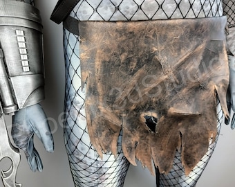 Pagne inspiré des prédateurs - Accessoire de costume de cosplay en cuir écologique
