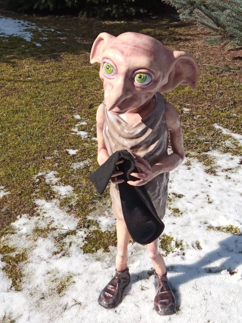 Huge Dobby 10'/20'/full size 3 and a half feet 1.06 m House ELf Figure unique gift image 6