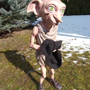 Huge Dobby 10'/20'/full size 3 and a half feet 1.06 m House ELf Figure unique gift image 5