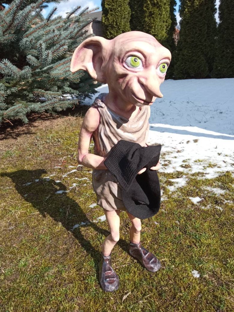 Huge Dobby 10'/20'/full size 3 and a half feet 1.06 m House ELf Figure unique gift image 5