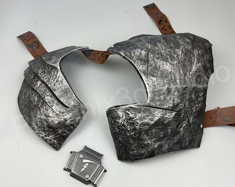 Predator Chest Armor – 3-Piece Cosplay Breastplate – Adjustable Fan Art Prop