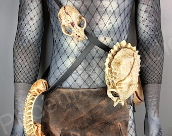 Predator Trophy Skulls: Handmade Sci-Fi Cosplay Prop Set