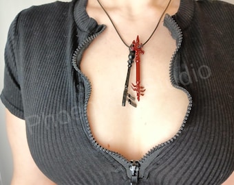 Demon Castle Key Pendant | Cartenon Temple Key | Solo Leveling Inspired Necklace