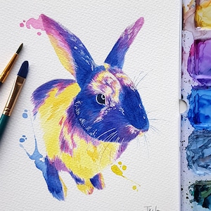 Custom Watercolour Pet Portrait: Hand-Painted Animal Art