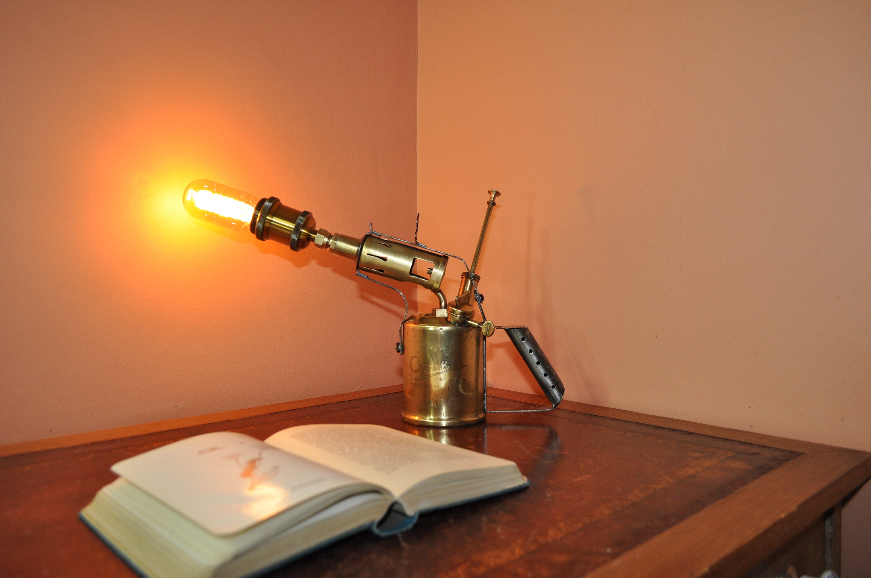 Recycled Swedish Blow Lamp optimus 411 Etsy UK