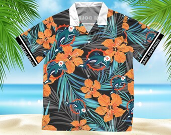 miami dolphins hawaiian shirt