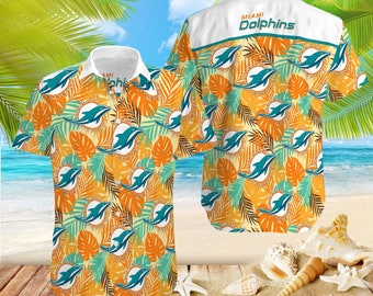 miami dolphins hawaiian shirt