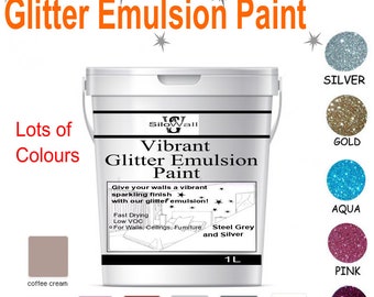 Hemway Glitter Paint Additive 100g Emulsion Acrylic Walls Ceiling