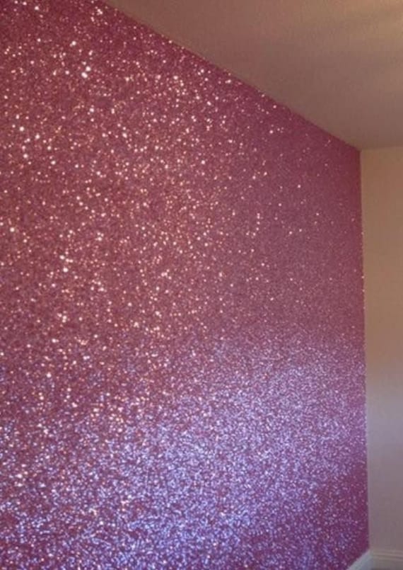 Coral and Gold Glitter Nursery  Glitter nursery, Glitter accent wall, Glitter  paint for walls