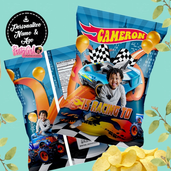 Racing Wheels Personalized Party Favors for Little Boys Birthday Parties.