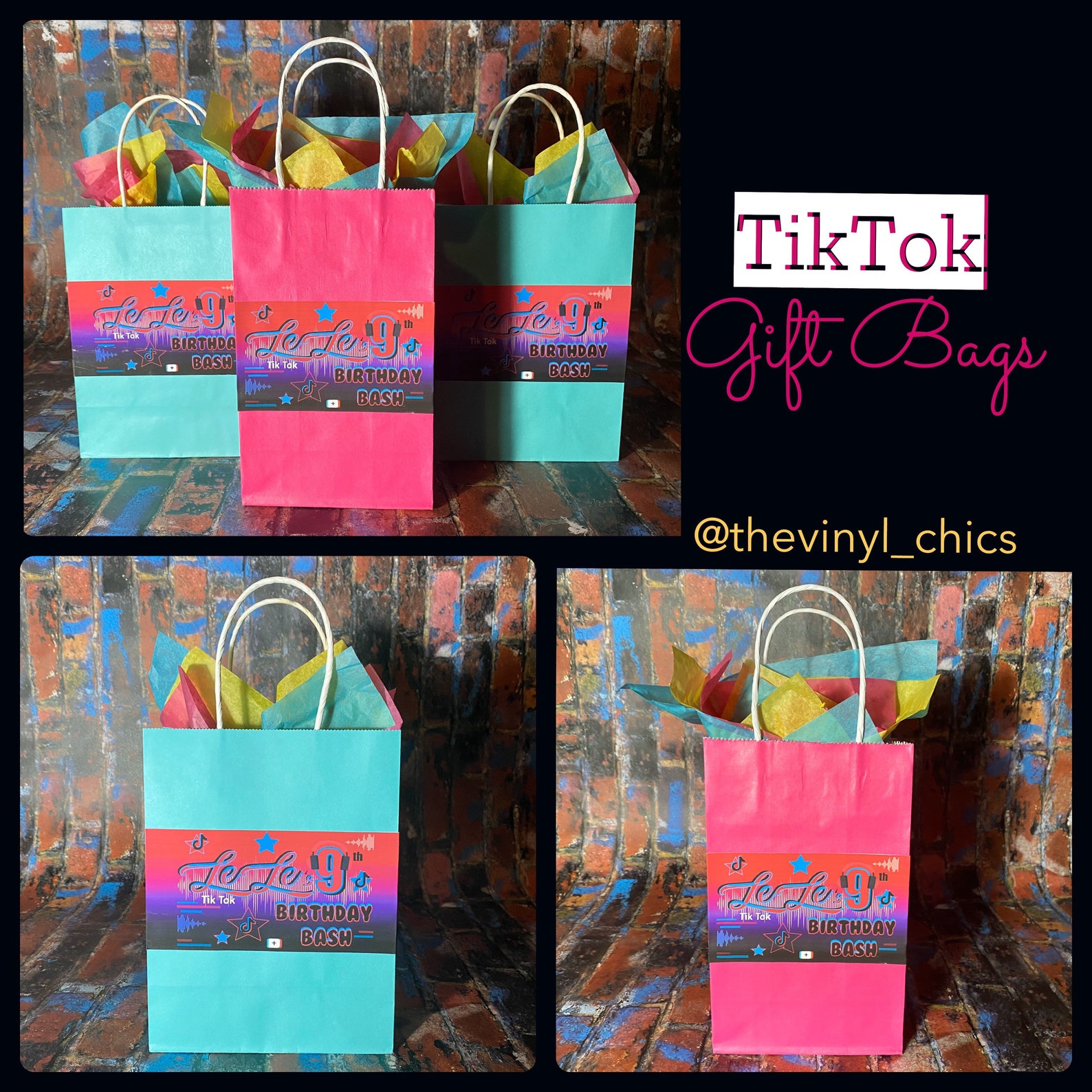 Tik Tok Candy Bags Tik Tok Party Favor Bags Tik Tok Gift | Etsy