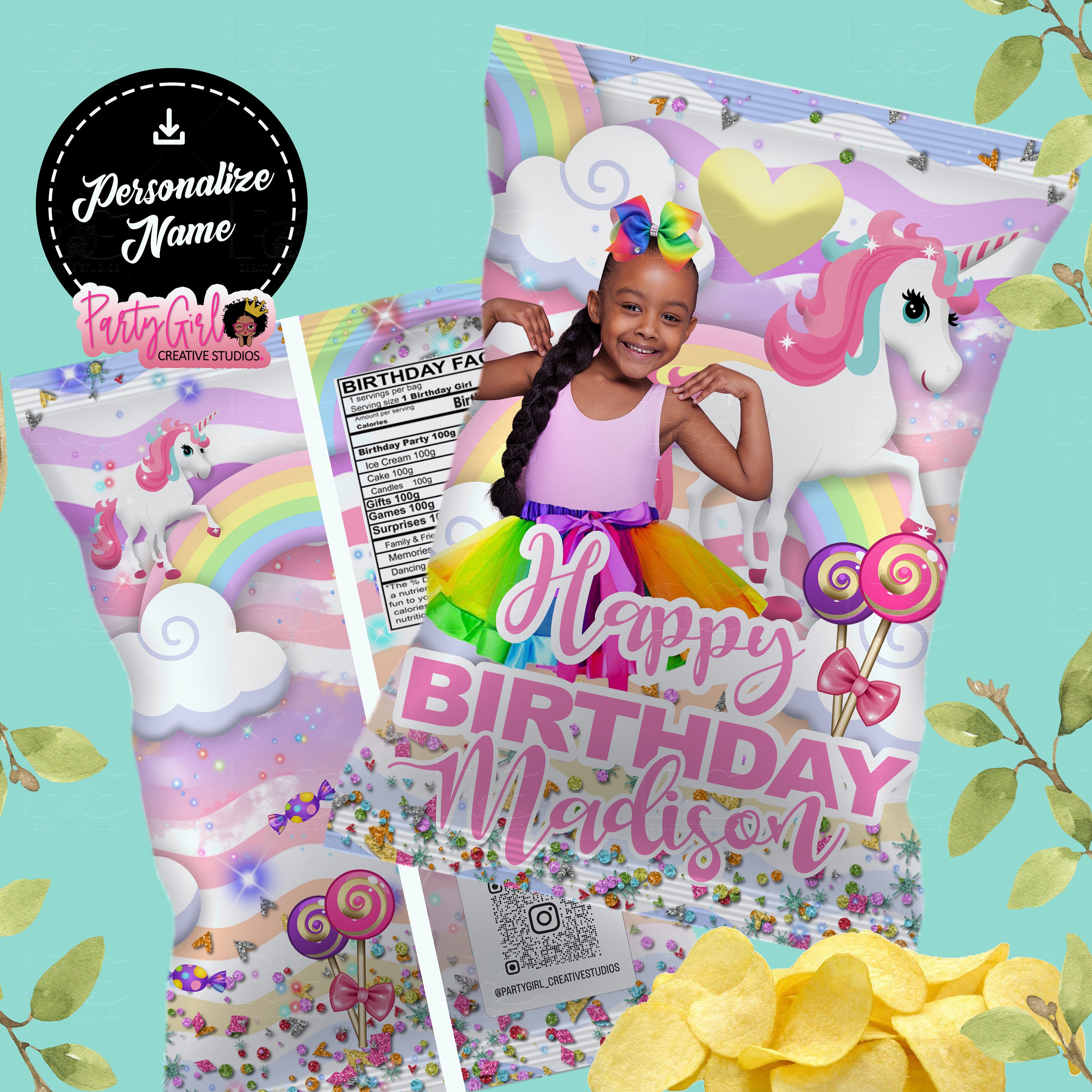  10 UNICORN PARTY FAVORS, DIY, Girls birthday party, to paint.  2,3,4,5,6,7,8,9 years old girls. Creative. Class, school.(10 bags 1 in each  bag.) : Handmade Products