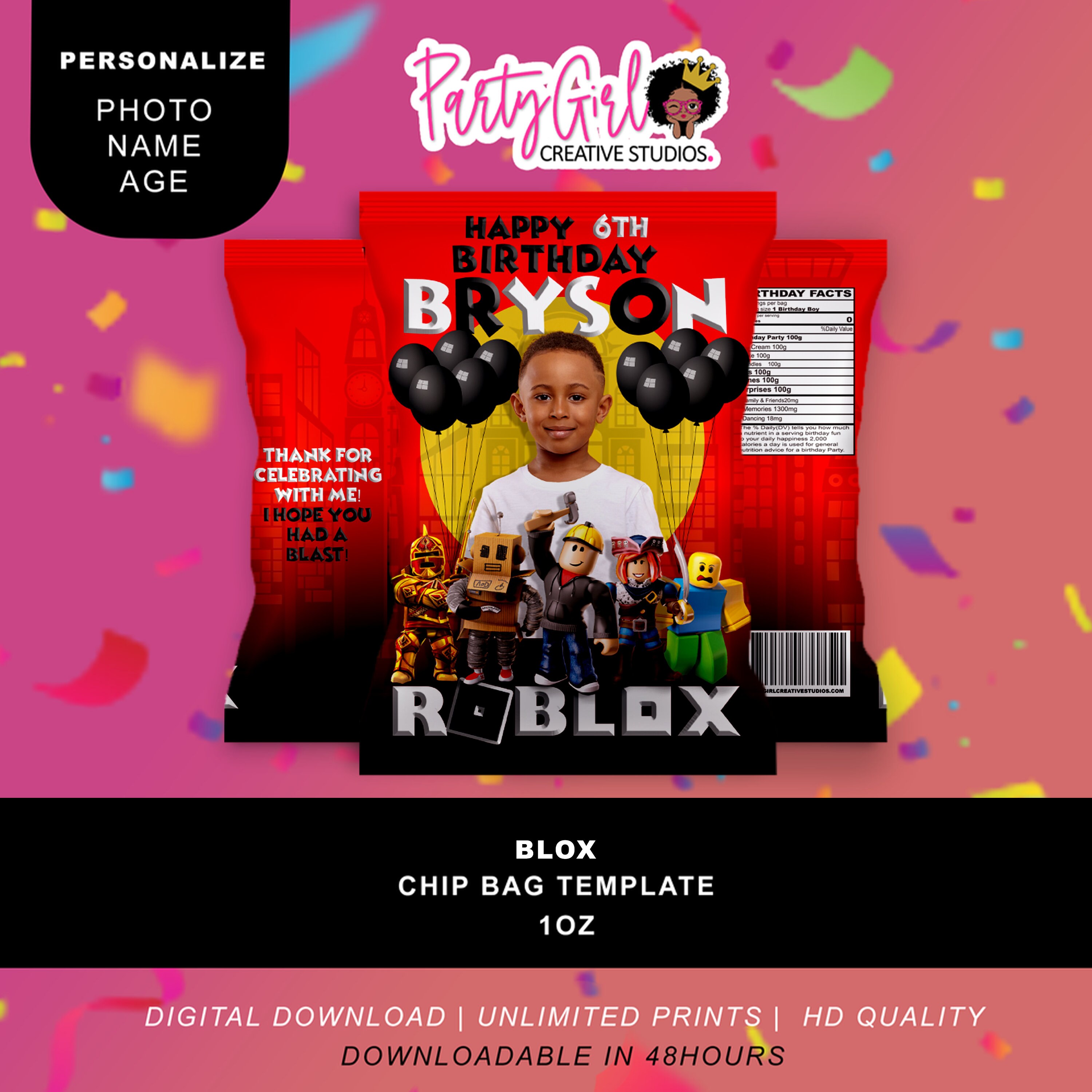 Roblox Pringles Customized Pringles Can Girls Roblox Theme -  Hong Kong