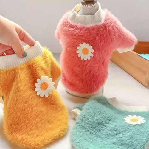 Cute Dog Puppy Flower Dress Clothes Cat Dog Sweatshirt for Etsy