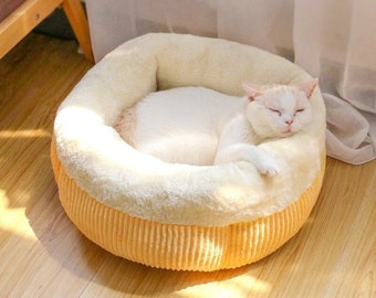 tweed cat bed