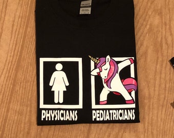 Physician vs Unicorn Dab Vinyl Shirt