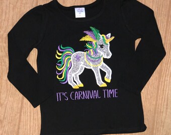 Mardi Gras Embroidery Shirt
