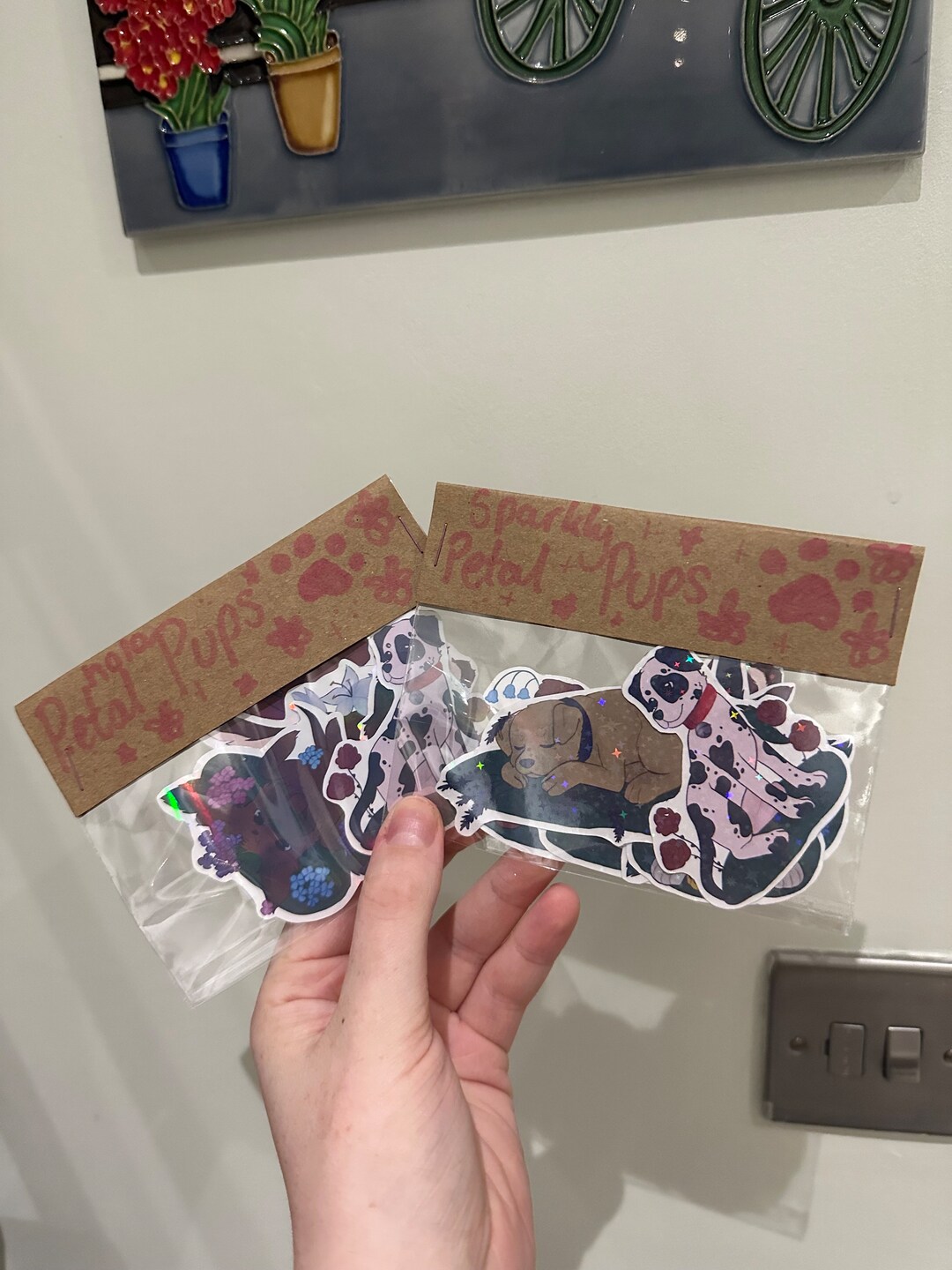 Petal Pups Sticker Pack 6 Stickers Etsy