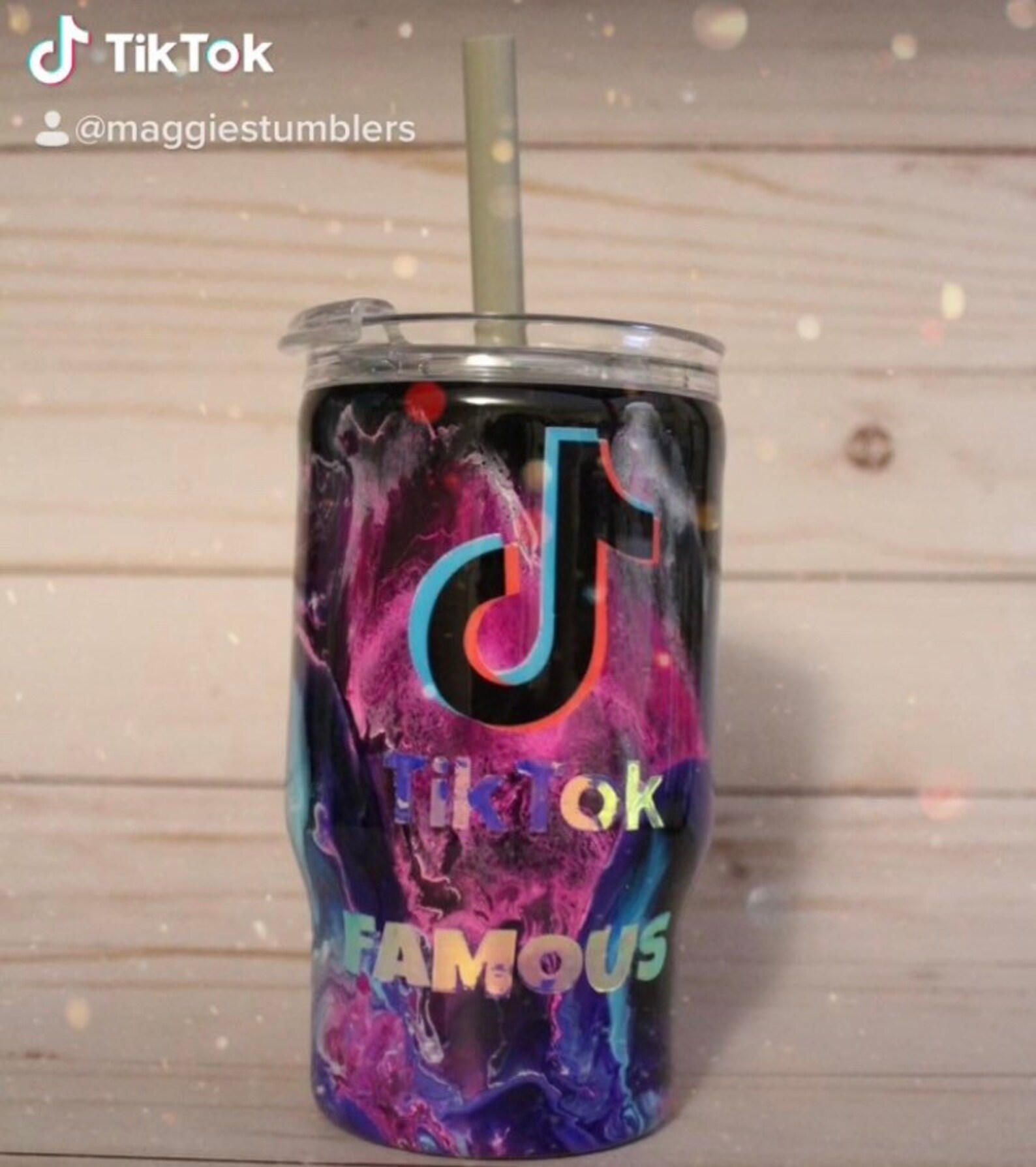 Kids 14oz Tik Tok Famous Tumbler w/Straw Etsy
