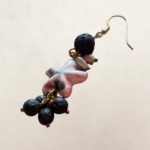 Sicily earrings, Keramik Ohrringe, Sicily earrings, ceramic jewelry, Sizilien gemalt, starfish earrings, Sicilian ceramic wagon