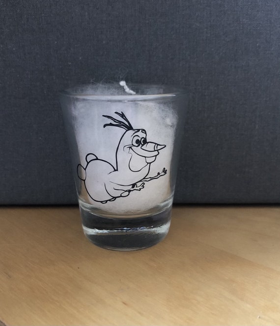 Disney Inspired 2 Initial Etched Shot Glass 